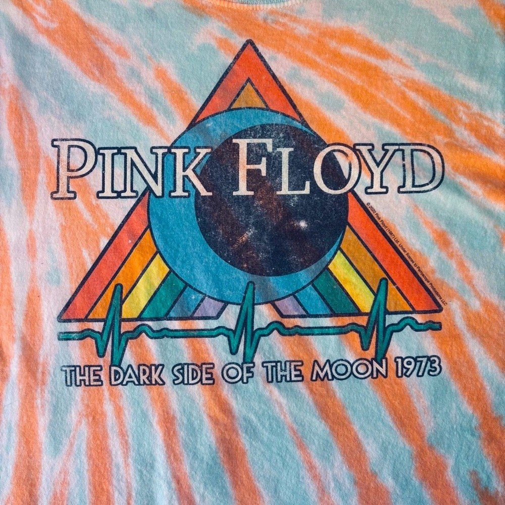 Pink Floyd Liquid Blue Tie-Dye - Band Tee